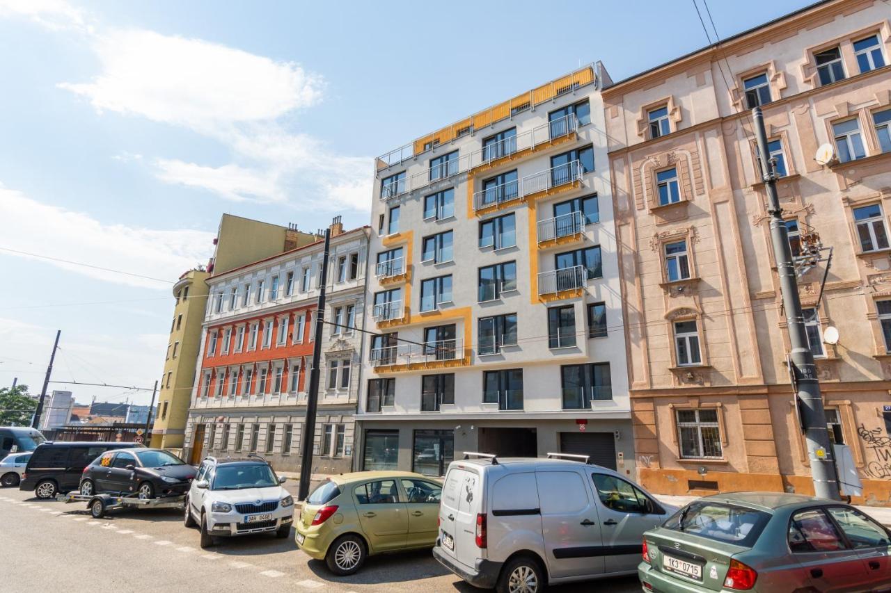 Studio Brand New Apartment #28 In New Building With Free Parking In City Center Prag Exterior foto