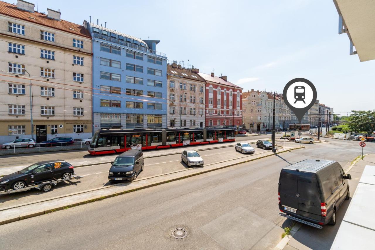 Studio Brand New Apartment #28 In New Building With Free Parking In City Center Prag Exterior foto